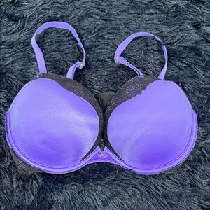 Victoria's Secret Vibrant Purple and Black Bra